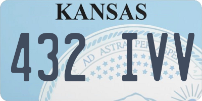 KS license plate 432IVV