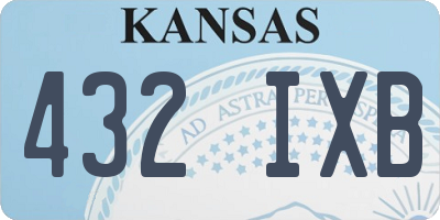 KS license plate 432IXB