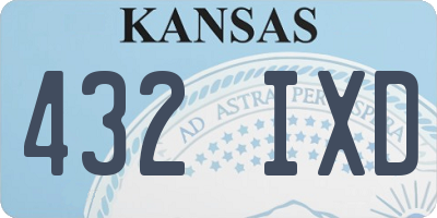 KS license plate 432IXD