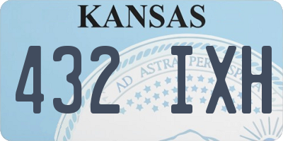 KS license plate 432IXH