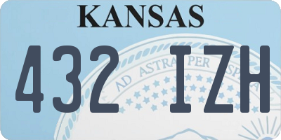 KS license plate 432IZH