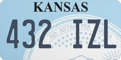 KS license plate 432IZL