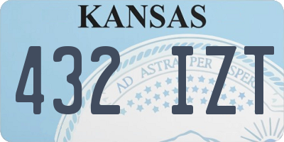 KS license plate 432IZT