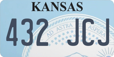 KS license plate 432JCJ