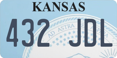 KS license plate 432JDL