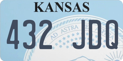 KS license plate 432JDQ