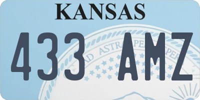 KS license plate 433AMZ
