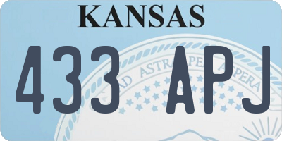 KS license plate 433APJ