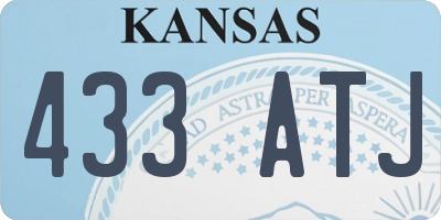 KS license plate 433ATJ