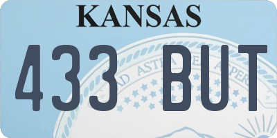 KS license plate 433BUT