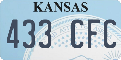 KS license plate 433CFC