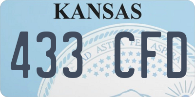 KS license plate 433CFD