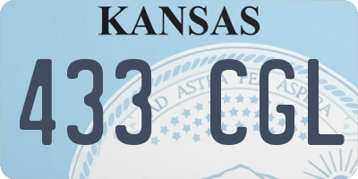 KS license plate 433CGL