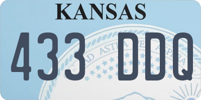 KS license plate 433DDQ