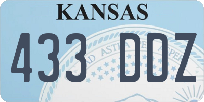 KS license plate 433DDZ