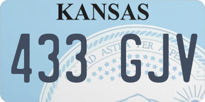 KS license plate 433GJV