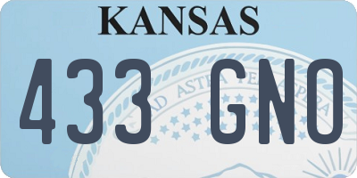 KS license plate 433GNO