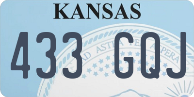KS license plate 433GQJ