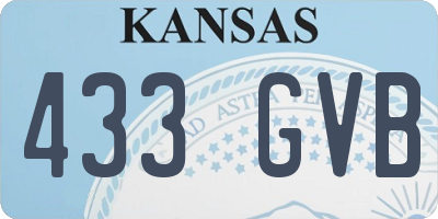 KS license plate 433GVB