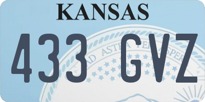KS license plate 433GVZ