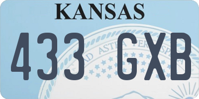 KS license plate 433GXB