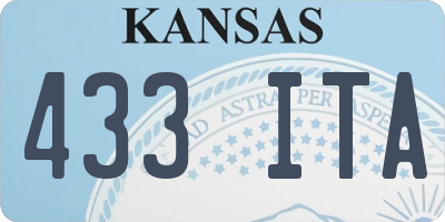 KS license plate 433ITA