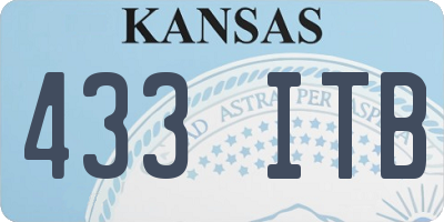 KS license plate 433ITB