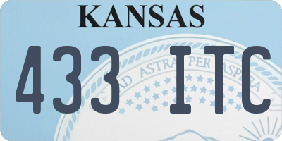 KS license plate 433ITC