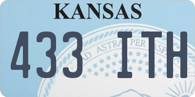 KS license plate 433ITH