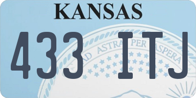 KS license plate 433ITJ