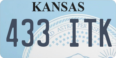 KS license plate 433ITK
