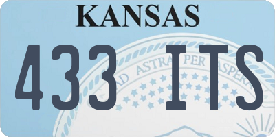 KS license plate 433ITS