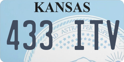 KS license plate 433ITV
