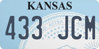 KS license plate 433JCM