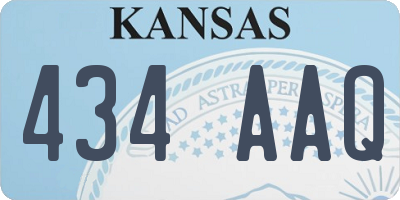 KS license plate 434AAQ