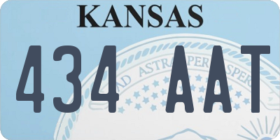 KS license plate 434AAT