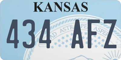 KS license plate 434AFZ