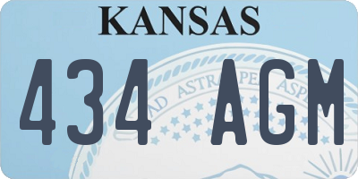 KS license plate 434AGM