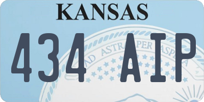 KS license plate 434AIP