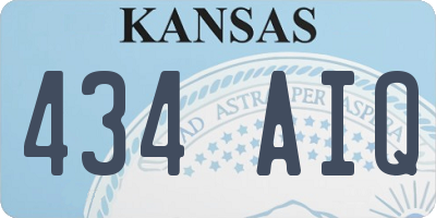 KS license plate 434AIQ