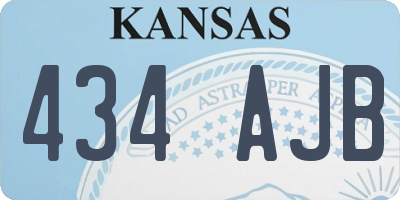 KS license plate 434AJB