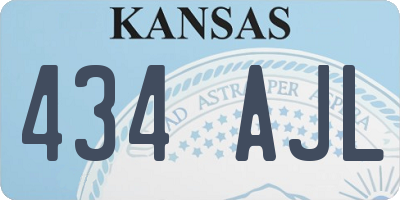 KS license plate 434AJL