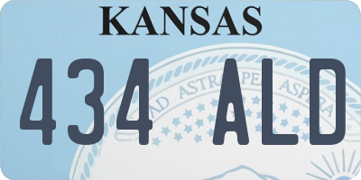 KS license plate 434ALD
