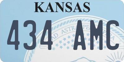 KS license plate 434AMC
