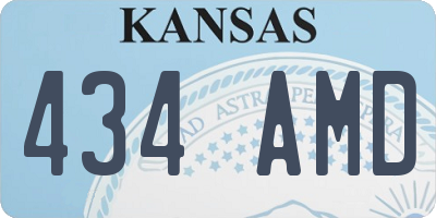 KS license plate 434AMD