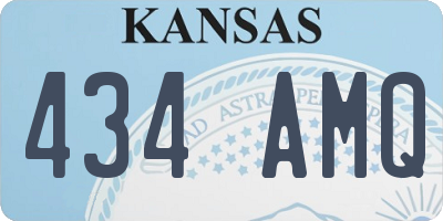 KS license plate 434AMQ