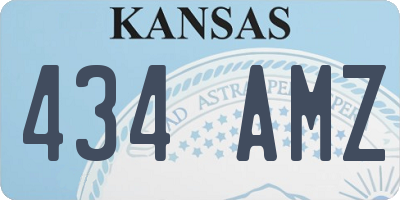 KS license plate 434AMZ