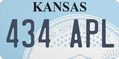 KS license plate 434APL