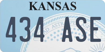 KS license plate 434ASE