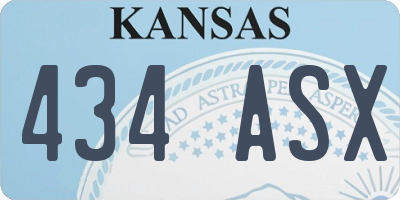KS license plate 434ASX